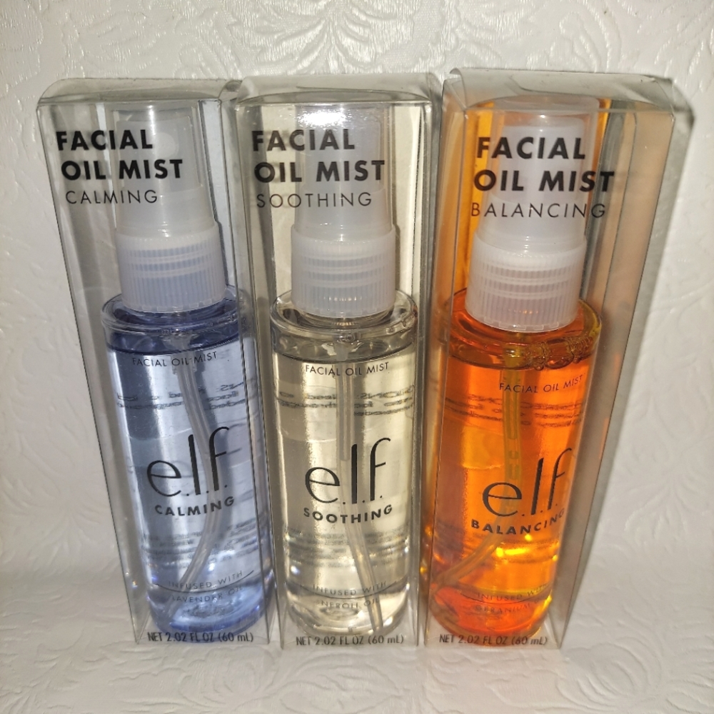 Lot of 3 E.L.F Facial Oil Mist